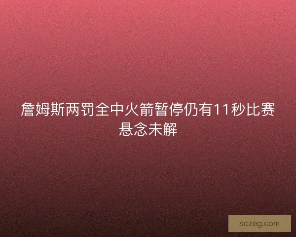 詹姆斯两罚全中火箭暂停仍有11秒比赛悬念未解